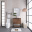Meuble-lavabo sur pied simple 30 po avec surface solide
