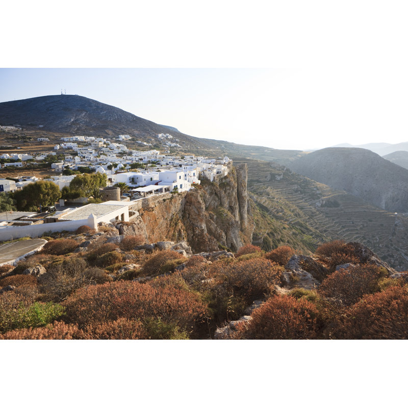 Chora On The Island by Aprott - No Frame Print on Canvas, 61cm H x 91cm W