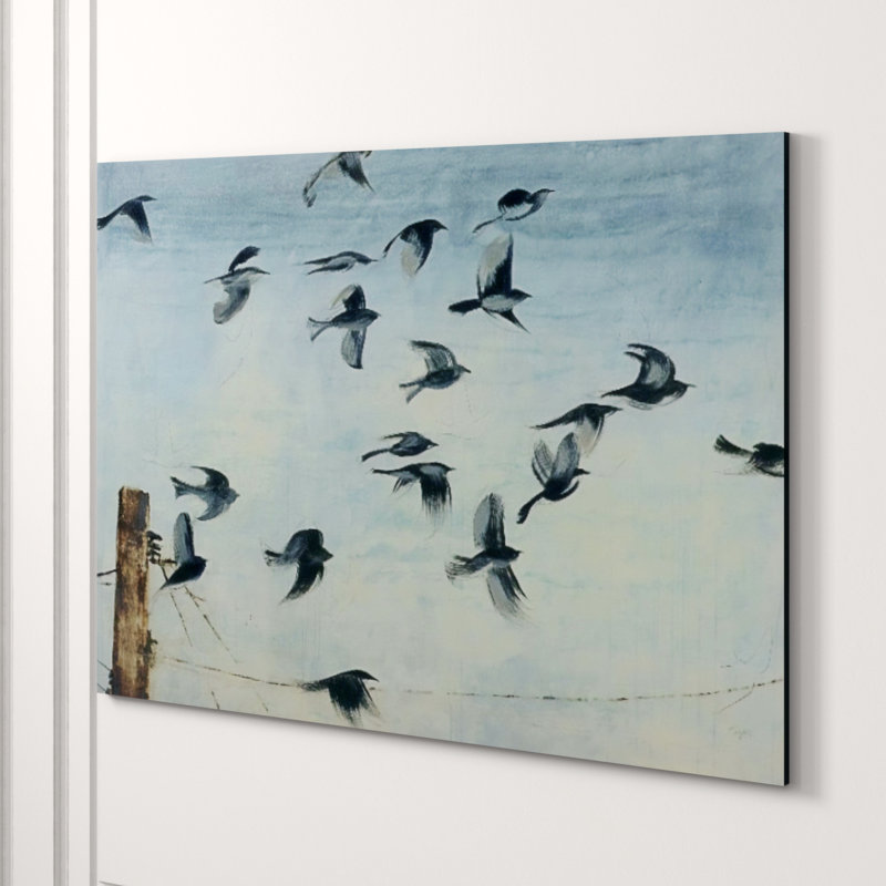 Sparrows Print by Chelsea Art Studio, Brush Gel, 24" H x 33" W x 1.5" D