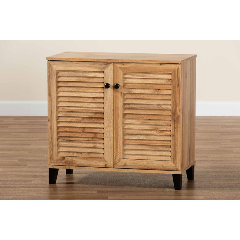 29.42" W 12-Pair 2-Door Shoe Cabinet