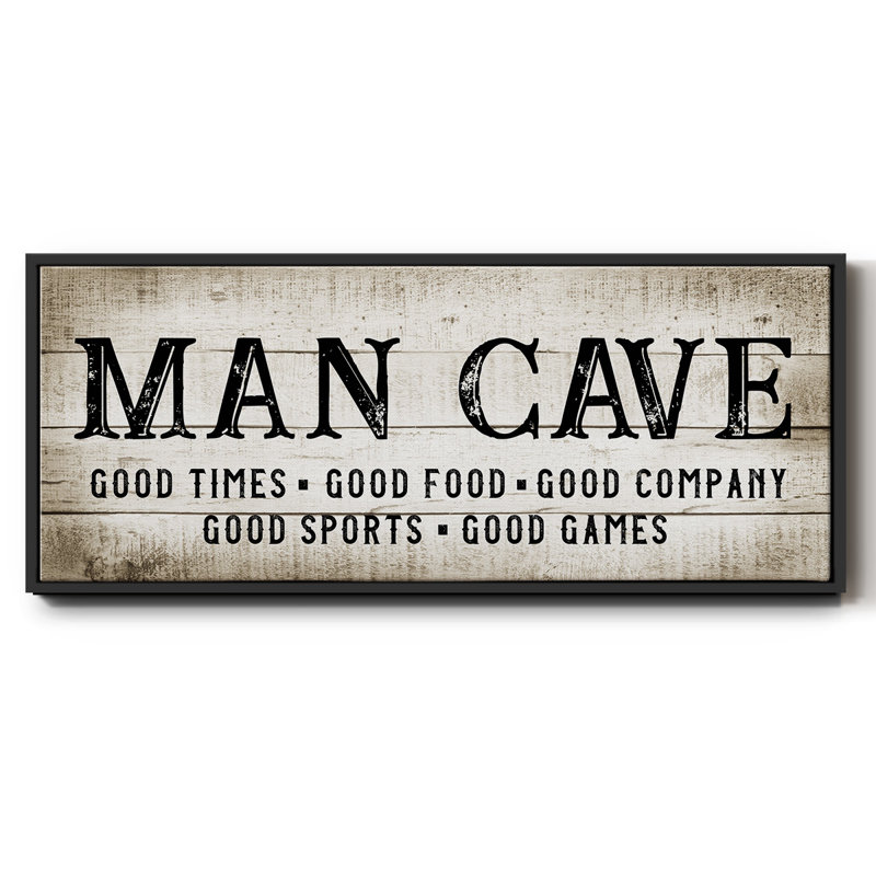 Man Cave Good Times- Framed Canvas