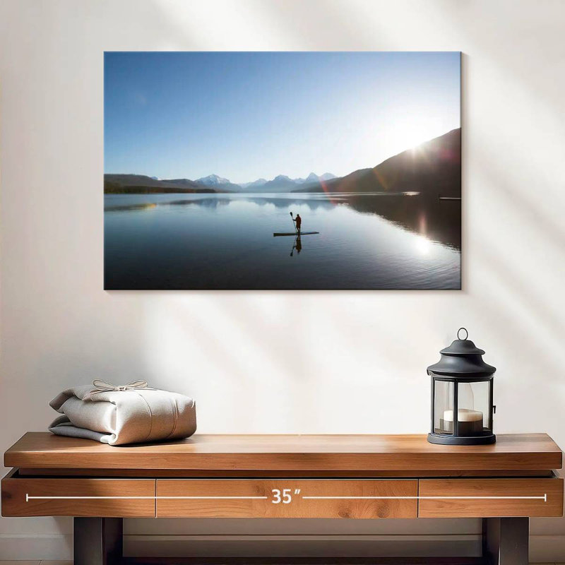 Paddleboarder Alvord Lake