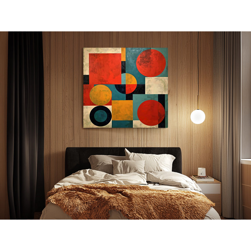 Reproduction d'art, reproduction d'art sur toile Mid-Century, 20 po x 20 po