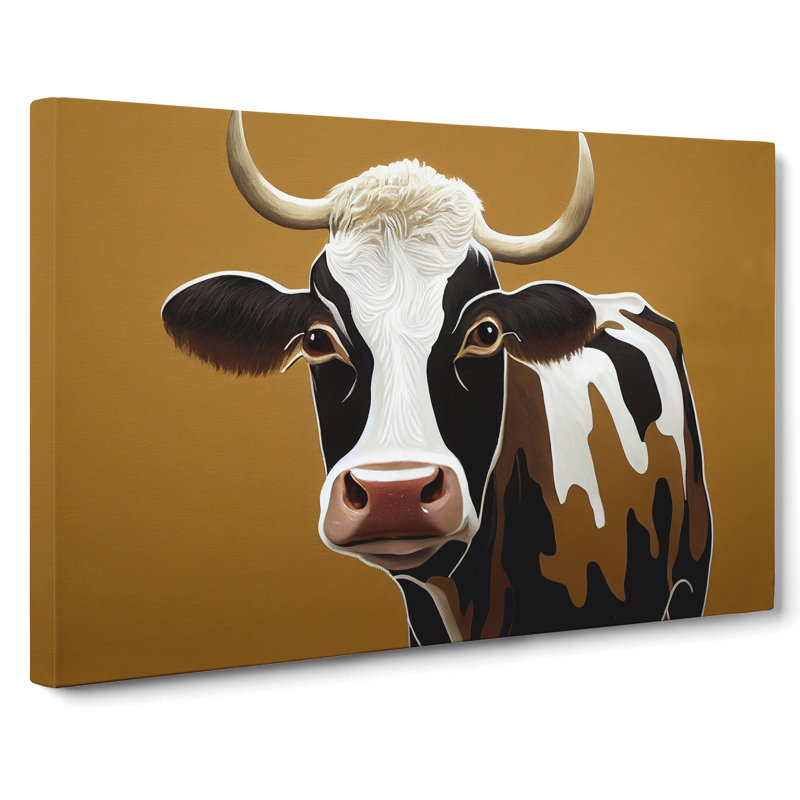 Charming Cow - Wrapped Canvas