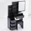 Petit meuble-lavabo 29,2 po avec tabouret de chevet et tabouret rembourré-722002988