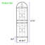Paquet de 4 treillis de jardin en métal 71 po x 19,7 po antirouille pour plantes grimpantes