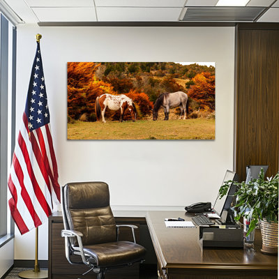 Art mural cheval GUTTATE, décoration murale photos cheval, décoration murale peinture cheval pour salon, affiche murale toile cheval, affiches à cheval pour bureau mural, prêt à accrocher 16 x 32 pouces