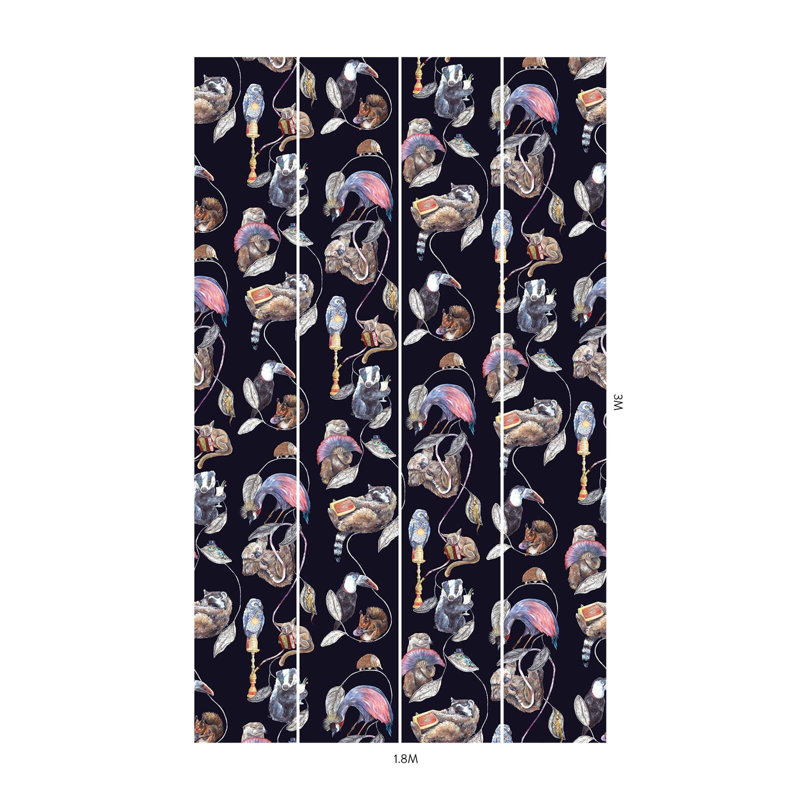 HACKNEY EMPIRE Wallpaper - Midnight 9'10" - full height wallpaper