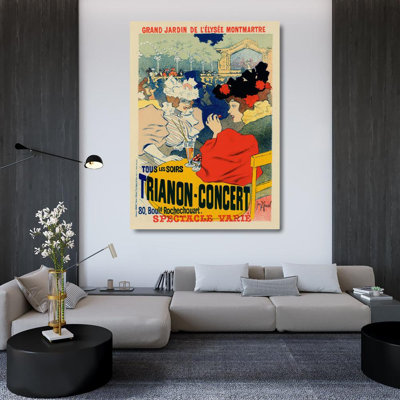 "Trianon concert" par Georges Meunier - Toile tendue avec châssis