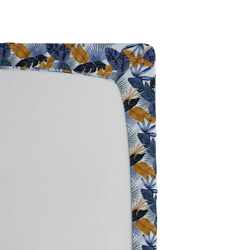 Microfiber Floral Fitted Sheet, Full Fitted Sheet