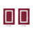 Broshous Premium 100% Cotton 2370 GSM 2-Piece Bath Rug Set, Ultra Plush Tufted Bathroom Mats, Super Absorbent OEKO-TEX® Certified, Reversible, Machine Washable, Spa-Like Comfort, Red/White-542315532-601390760