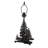 21"H Howling Wolf W/Lighted Base Table Lamp