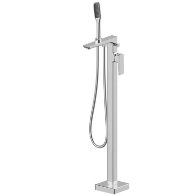 Parma 1 Handle Floor Bath Shower Mixer Bath Filler with Diverter