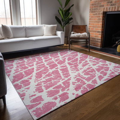 Kyrie Indoor/Outdoor Area Rug with Non-Slip Backing