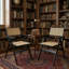 Ensemble de 2 chaises pliantes en rotin, capacité de 440 lb, accoudoirs confortables, pour la salle à manger et la cour-989582034-985809178