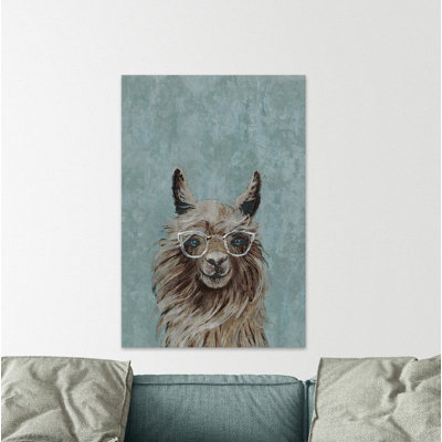 Llama Model - Wrapped Canvas Painting
