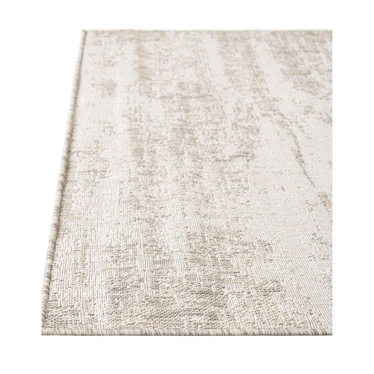 Bruss Gray Indoor/Outdoor Modern Rug
