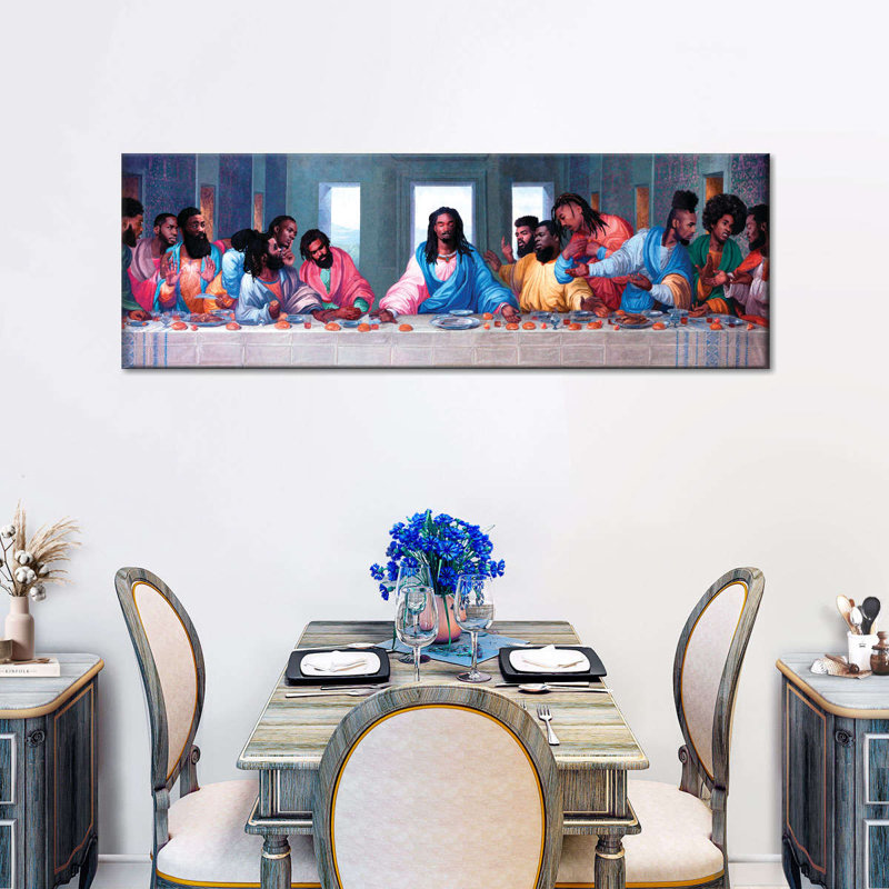 «African American Last Supper», reproduction sur toile, H 12 po x l 36 po x P 1,25 po