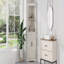Armoire d'angle, haute avec portes