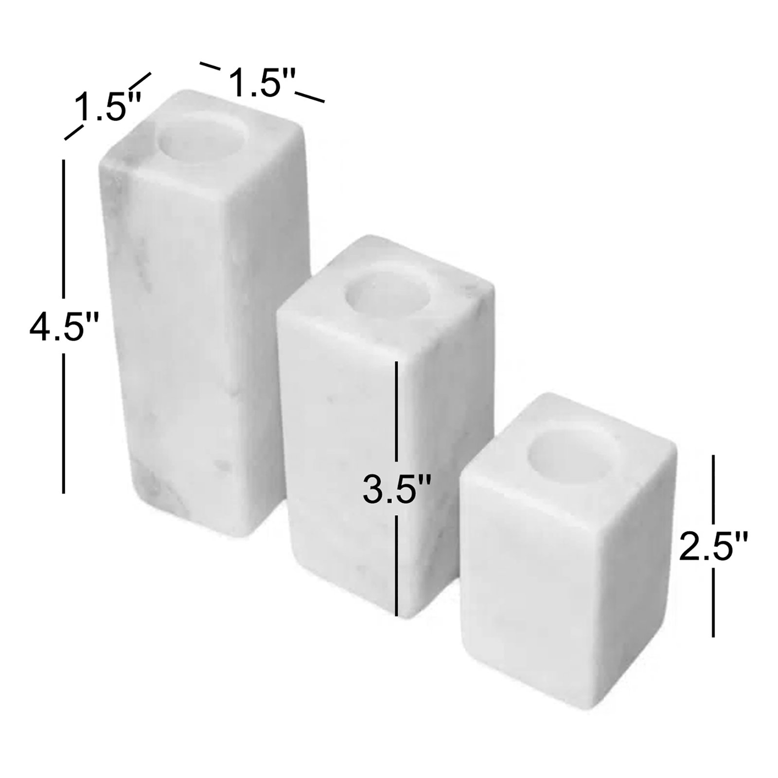 Matheson Genuine Marble Votive Candle Holder