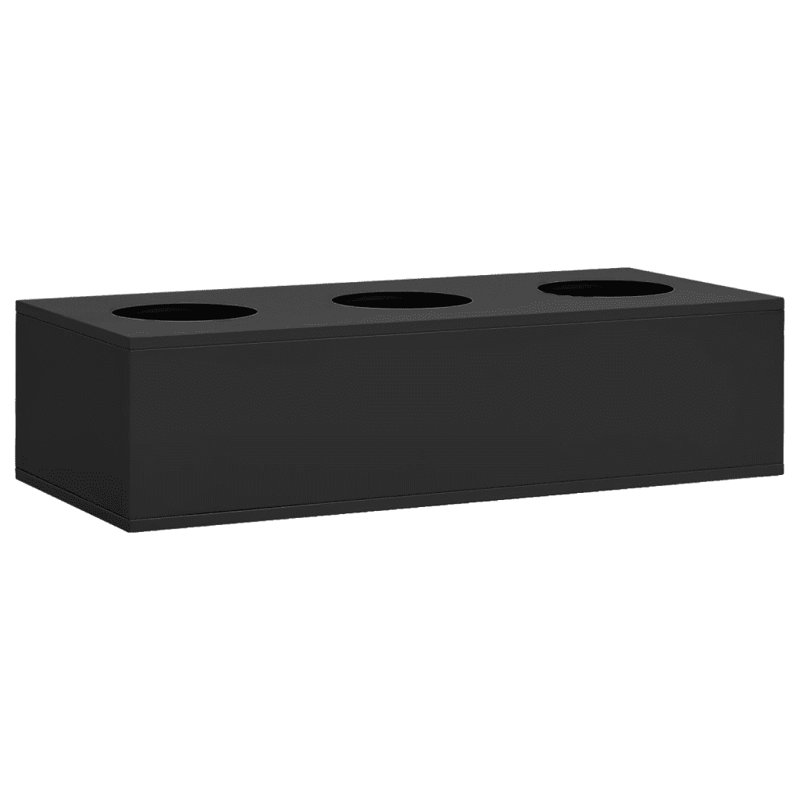 Eleanor-Rose Office flower box in anthracite 90 x 40 x 23cm steel, Anthracite