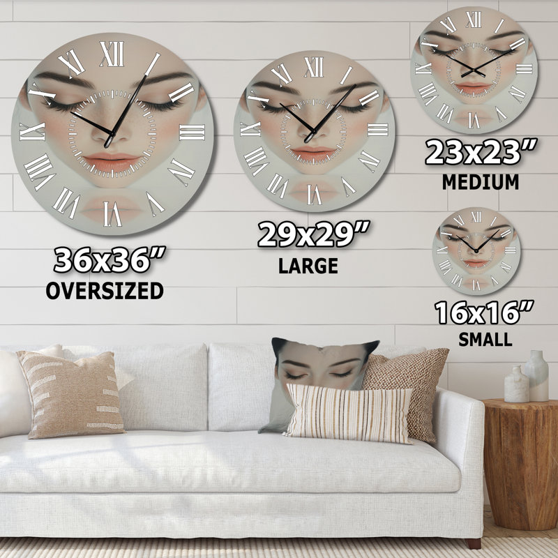 Horloge murale pastel, Surdimensionné