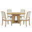 Ensemble repas 5 pièces avec plateau de table extensible-476928943