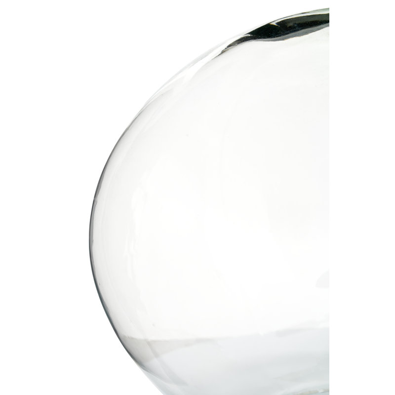 Mila Glass Table Lamp, White