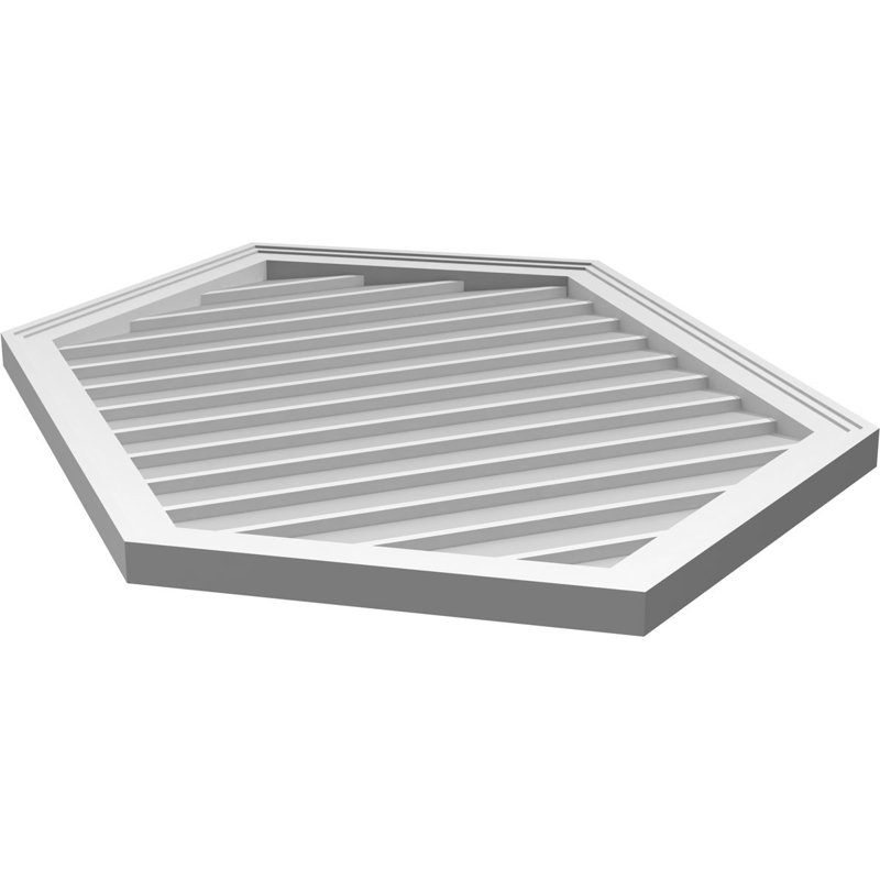 Ventilé vertical à pignon vertical en uréthane 8/12, H 42 po x l 28 po x P 1,5 po