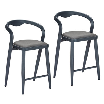 Outdoor Counter Height Bar Stools Chairs Set Of 2 Bar Stools Chairs