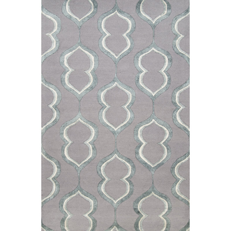 Tapis gris Caseareo, 5 pi x 8 pi