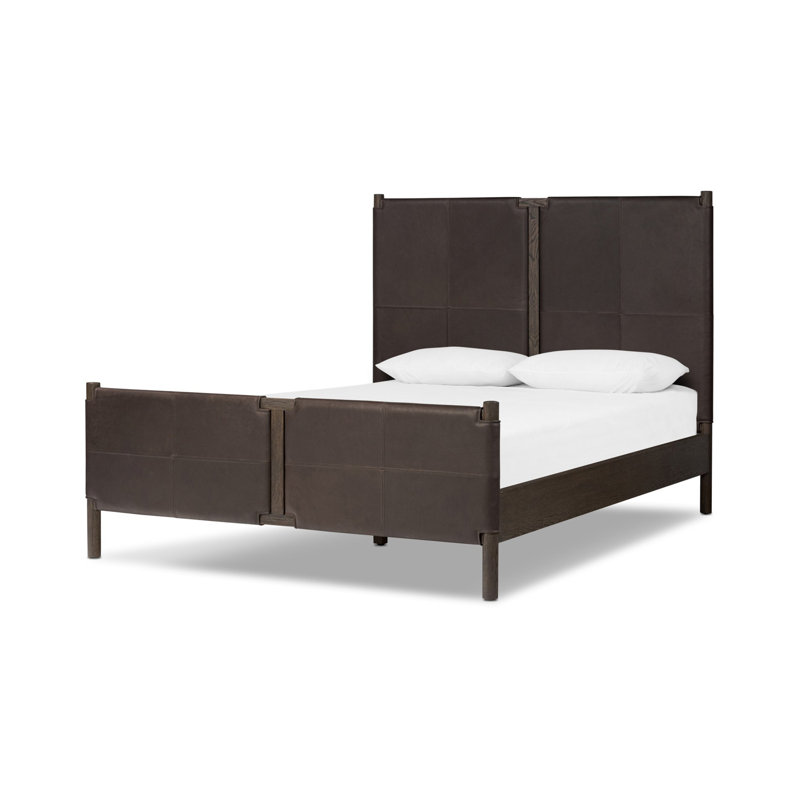 Salado Leather Bed, Queen, Heirloom Cigar