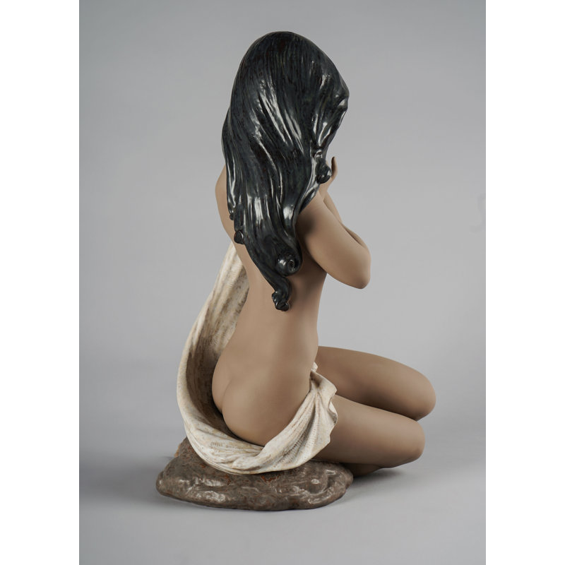 Subtle Moonlight Woman Figurine, Brown