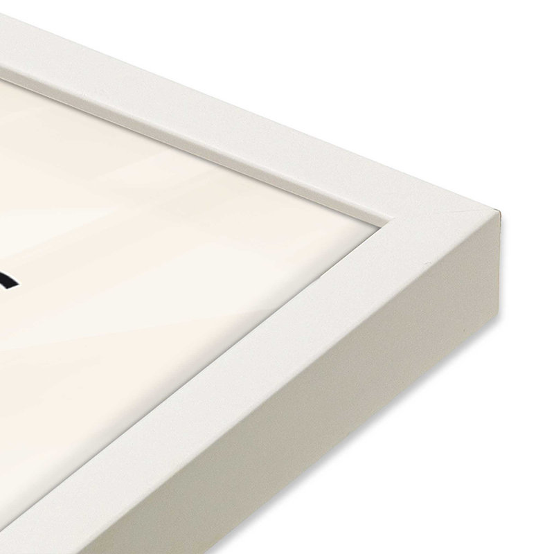 Éclat audacieux du Bauhaus, Cadre simple blanc opaque, H 17 po x l 13 po