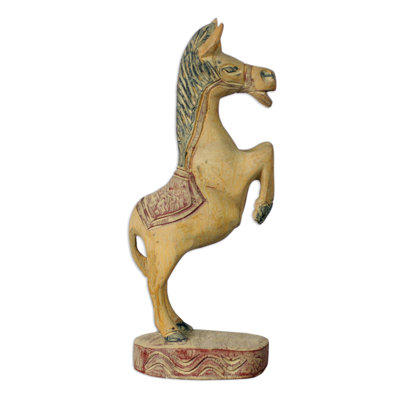 Sculpture en bois étalon