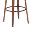 Tabouret de bar rotatif 30,5 po en similicuir avec métal bronze-129746033-129746034