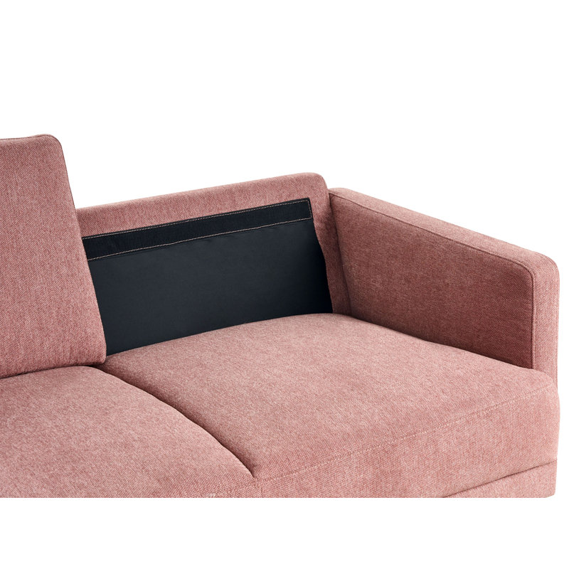 2 Seater Fabric Sofa Sulman, Pink