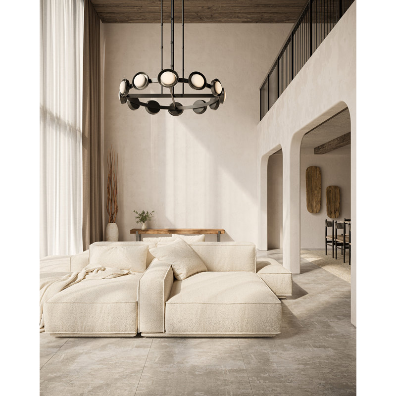 Alonso 12 - Light LED Chandelier, Urban Bronze