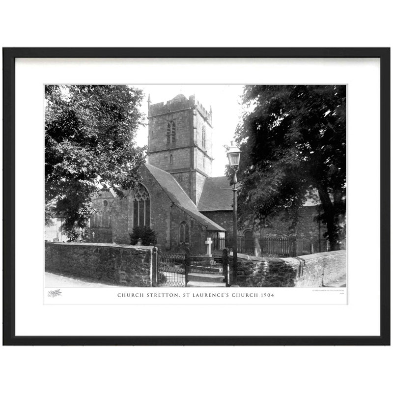 Church Stretton, St Laurence's Church 1904 by Francis Frith - Single Picture Frame Print, 45cm H x 60cm W x 2.3cm D