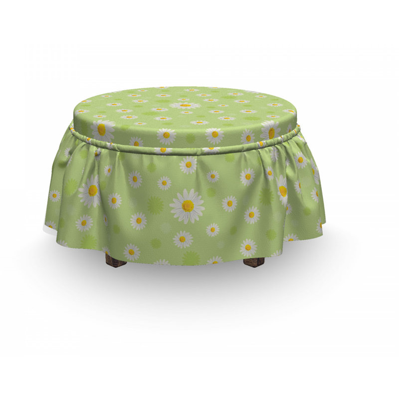 Ensemble de housse pour repose-pieds à coussins carrés 2 pièces spring