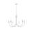 6-Light Metal Chandelier