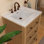 Meuble-lavabo à poser 25 po avec cuve rectangulaire intégrée et trop-plein Whitehaus