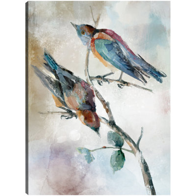 Perched Pairings II by Studio Arts Canvas Art Print
