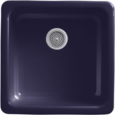 IronTones 20.875" x 20.875" x 10" Top-/Under-Mount Single-Bowl Kitchen Sink