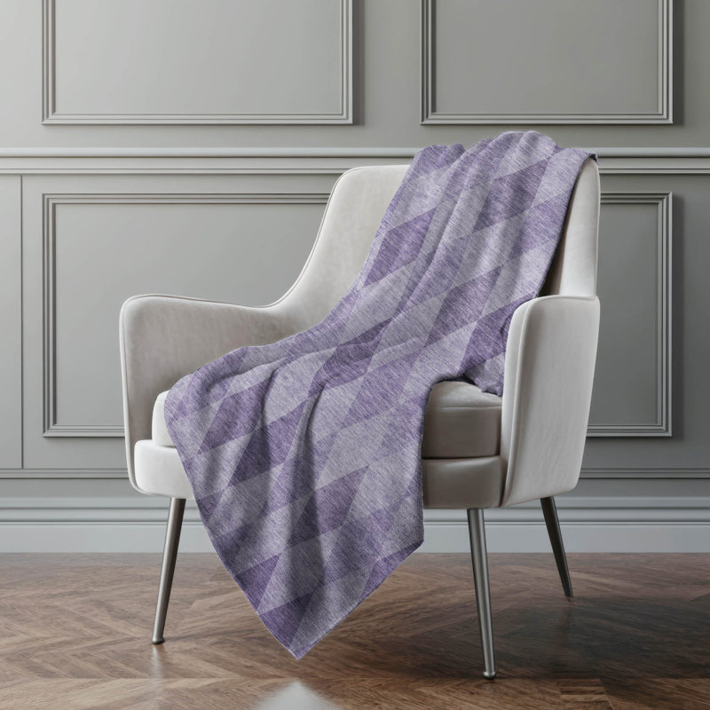 Jeté en sherpa Addison, Mauve