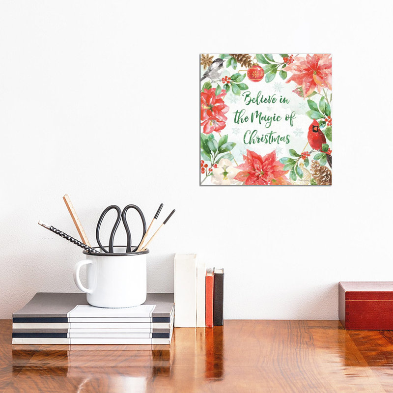 Holiday Flora III by Beth Grove - Wrapped Canvas Print, 30.48 cm H x 30.48 cm W