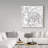"Colour My World Elephant II Square" Drawing Print on Wrapped Canvas-31867978
