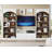 5-Tier White & Oak Vintage Library Bookcase-2045570656