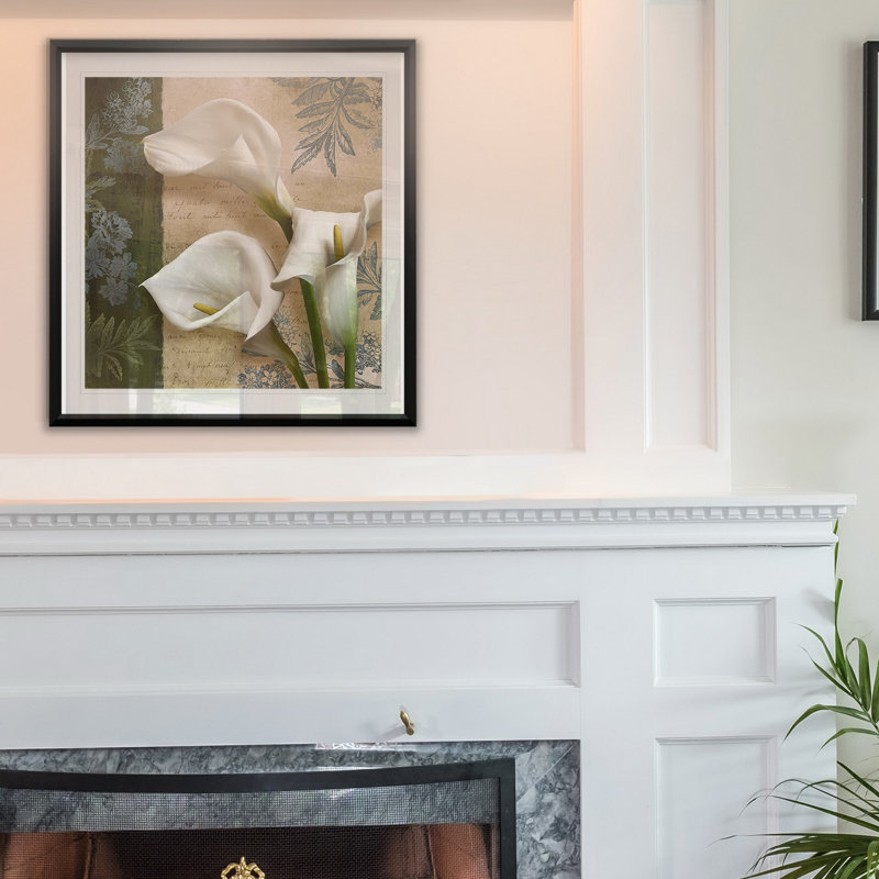 « lily fair », reproduction encadrée, H 17,5 po x l 17,5 po x P 1,5 po