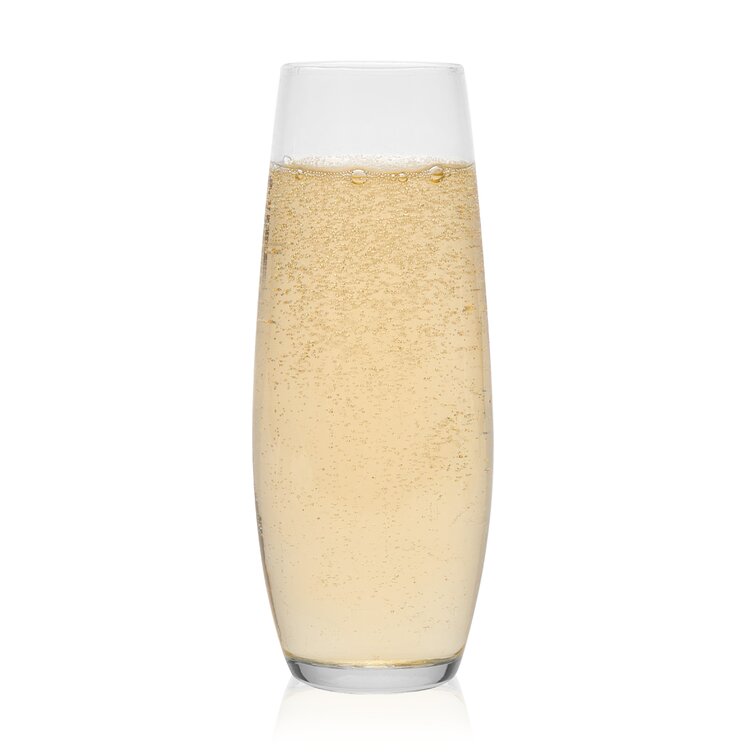 Stemless Champagne 10.5 oz Glass Flute (Set of 8) Prep & Savour